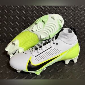 Mens Nike Athletic Football Cleats Grey‎ Green Black Size 12